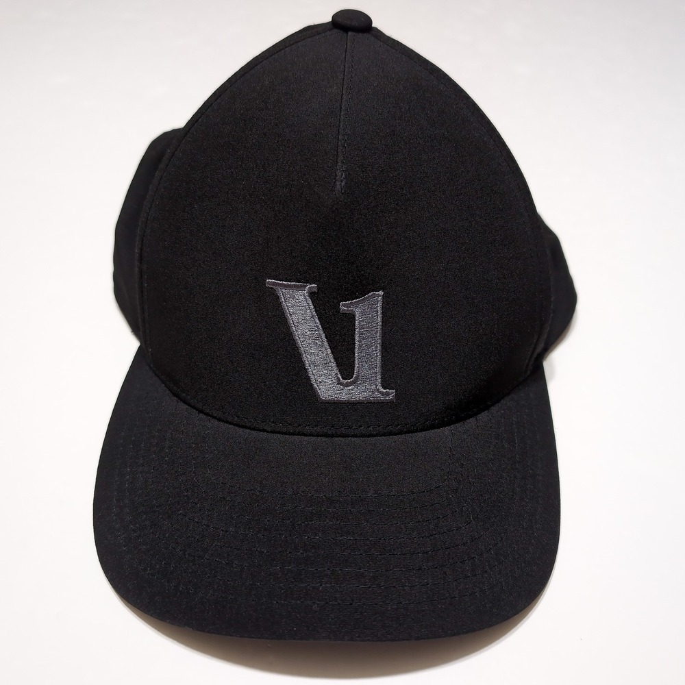 VUORI Performance Hat Mens OS Black Excellent Embroidered Logo Snapback Cap